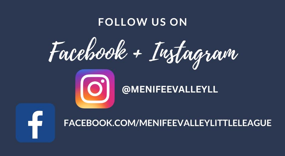 Follow us on Facebook & Instagram for Season Updates